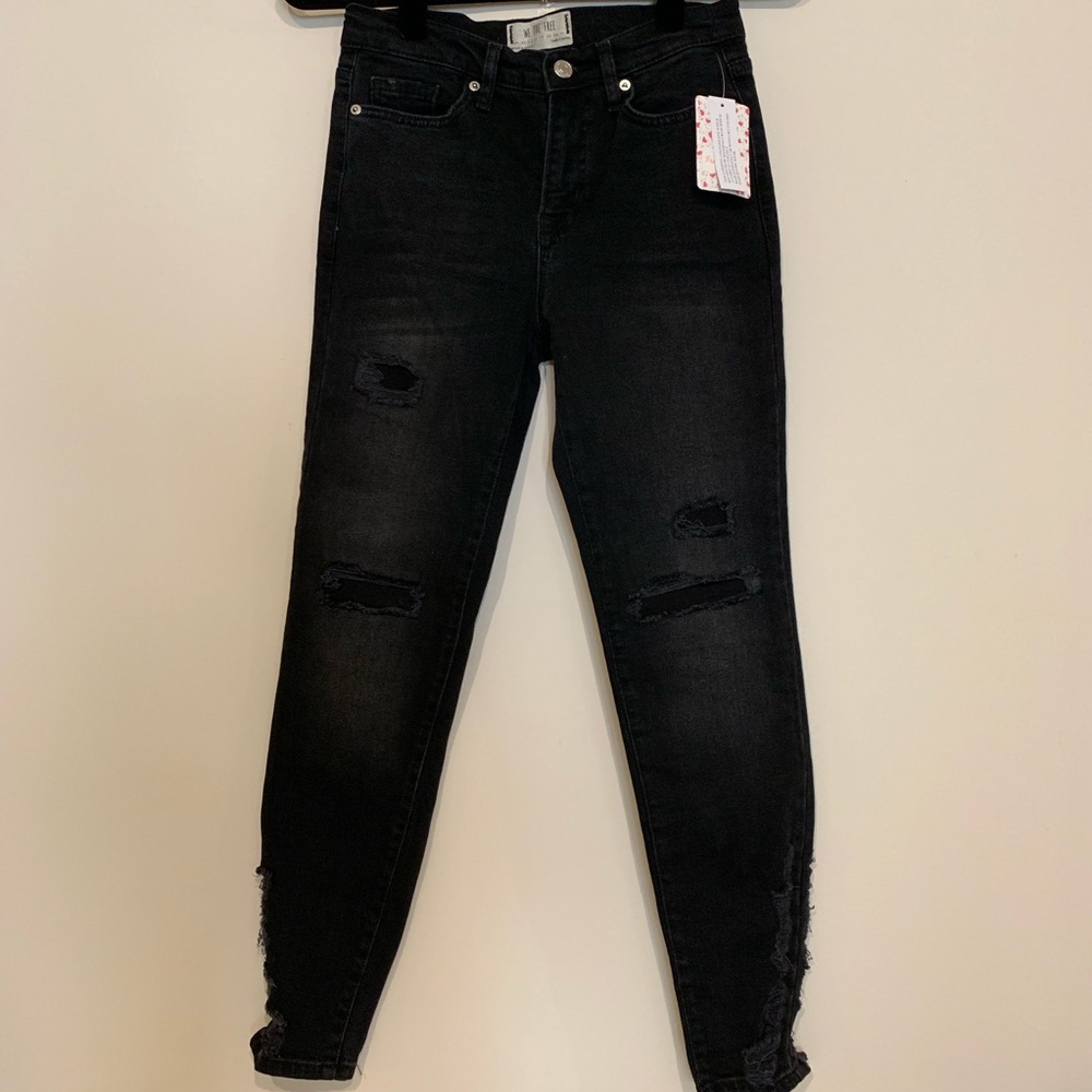 FREE PEOPLE About A Girl Ripped High Waist Jeans - Picture 2 of 8